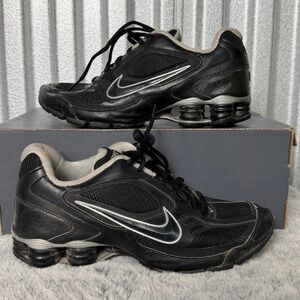 Nike Shox Reveal 4 Women's Black Silver Running Shoes Sneakers Size 8 417103-001